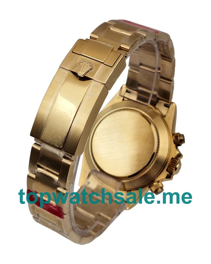 UK 40 MM Black Dials Rolex Daytona 116528 Replica Watches For Sale