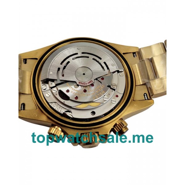 UK 40 MM Black Dials Rolex Daytona 116528 Replica Watches For Sale