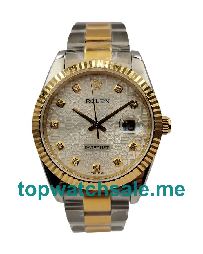 UK 41 MM Silver Dials Rolex Datejust 116233 Replica Watches For Sale