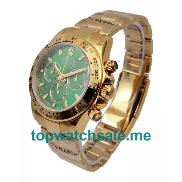 UK 40 MM Green Dials Rolex Daytona 116508 Replica Watches For Sale