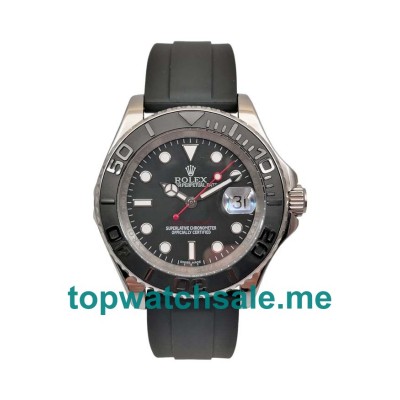 UK 40 MM Black Dials Rolex Yacht-Master 116655 Replica Watches
