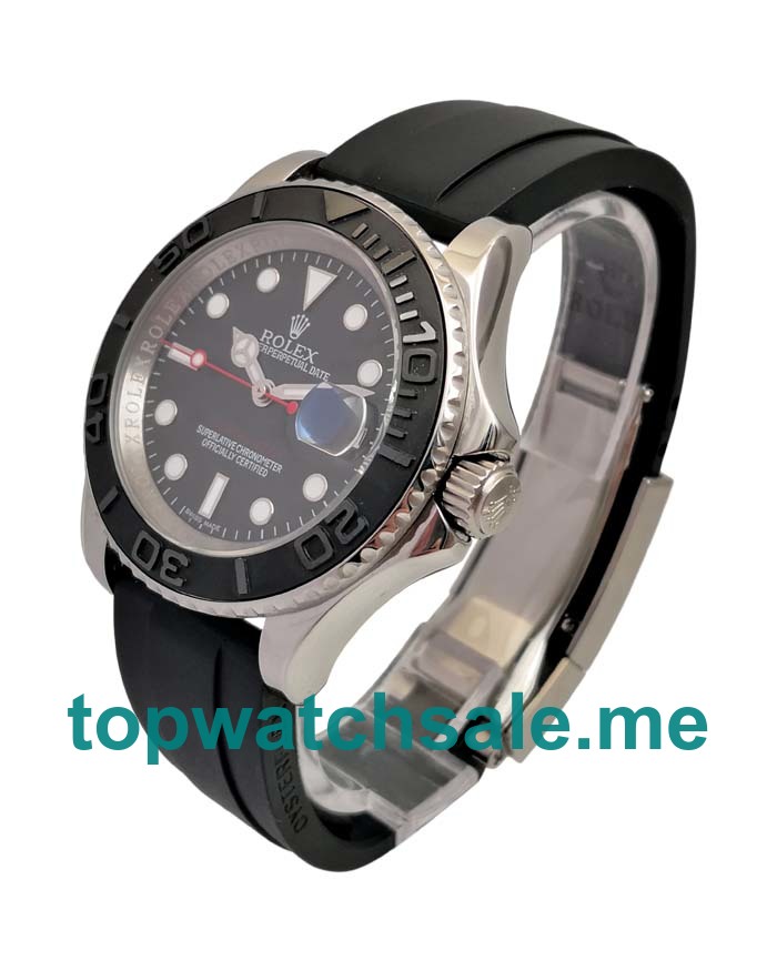 UK 40 MM Black Dials Rolex Yacht-Master 116655 Replica Watches