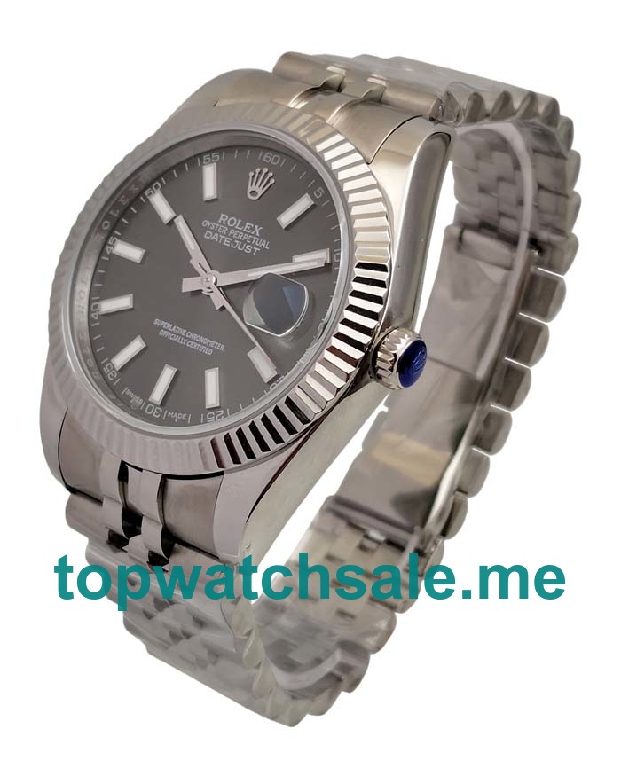 UK AAA Quality Rolex Datejust 126334 Fake Watches With Anthracite Dials For Sale