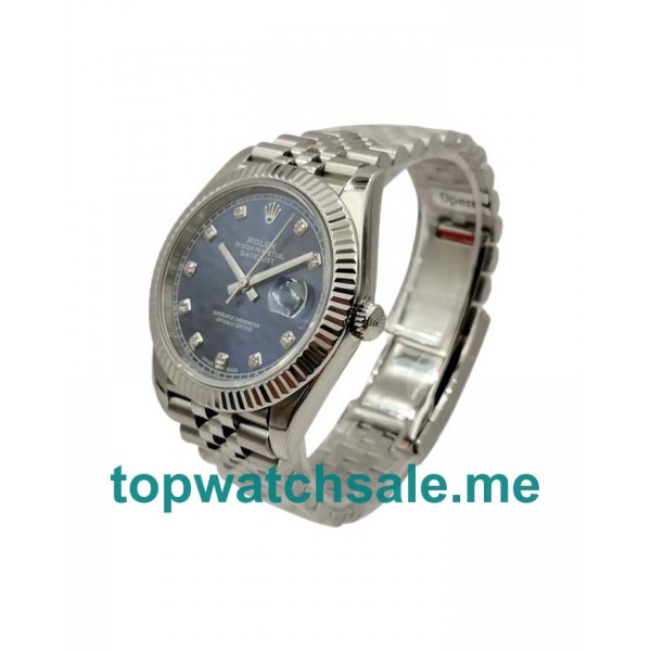 UK Best 1:1 Rolex Datejust 126334 Replica Watches With Blue Dials For Men