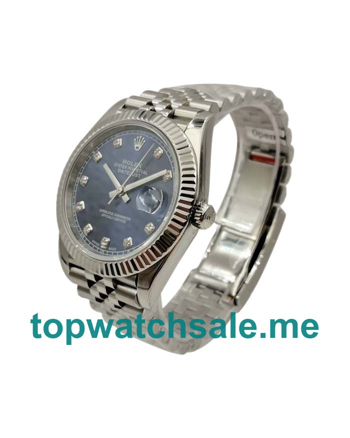 UK Best 1:1 Rolex Datejust 126334 Replica Watches With Blue Dials For Men