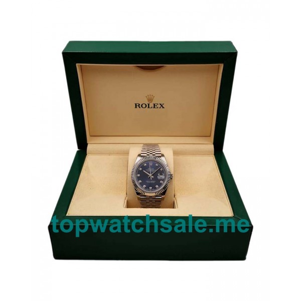 UK Best 1:1 Rolex Datejust 126334 Replica Watches With Blue Dials For Men