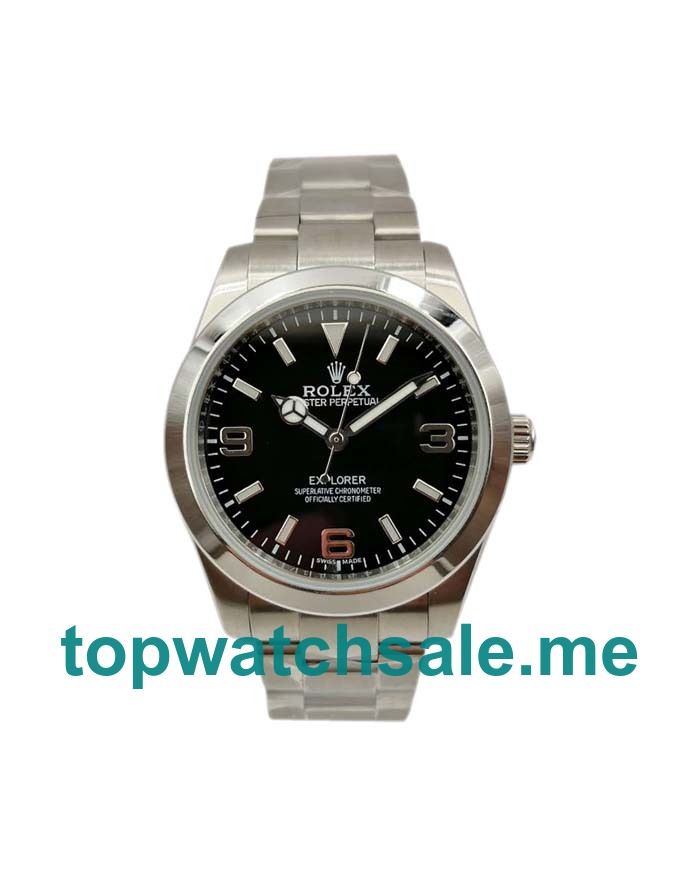UK Perfect Replica Rolex Explorer 214270 Watches With Steel Cases For Sale