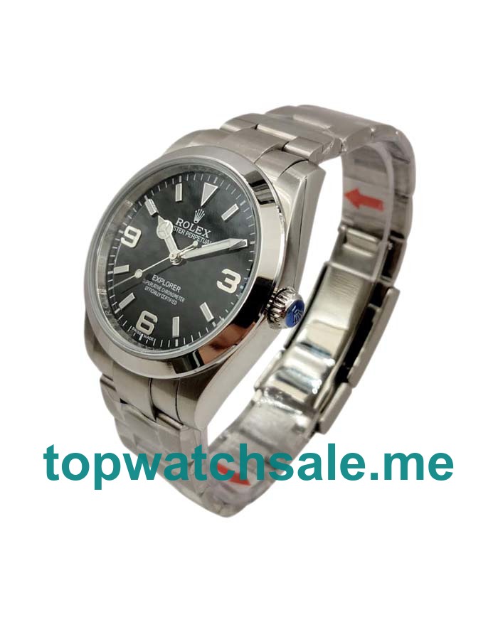 UK Perfect Replica Rolex Explorer 214270 Watches With Steel Cases For Sale