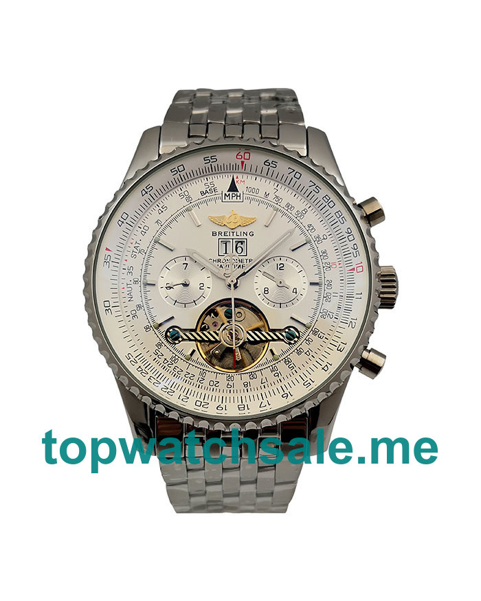 UK 47MM White Dials Breitling Navitimer World A24322 Replica Watches UK 47MM White Dials Breitling Navitimer World A24322 Replica Watches
