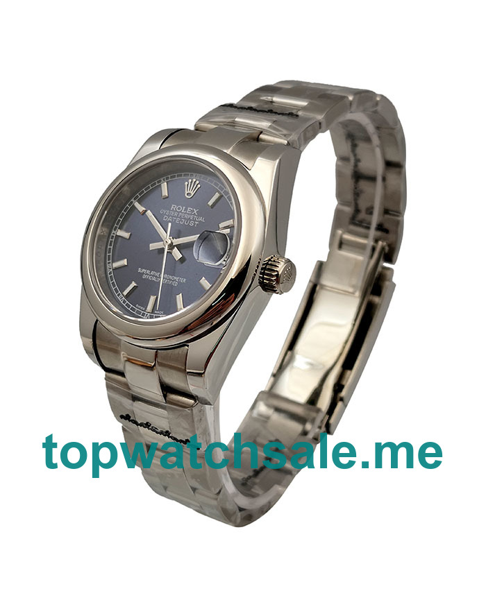 UK 31MM Replica Rolex Datejust 178240 Blue Dials Watches
