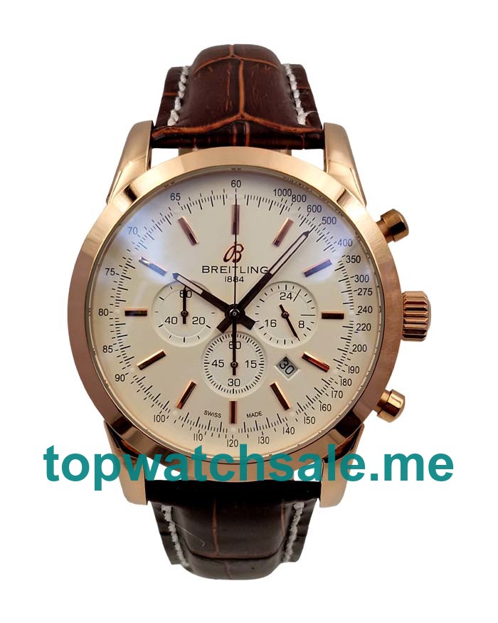 UK 45MM White Dials Breitling Transocean RB015212 Replica Watches