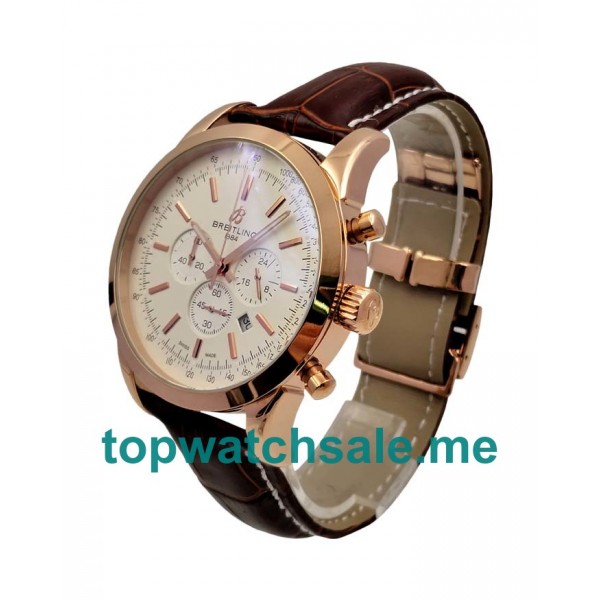 UK 45MM White Dials Breitling Transocean RB015212 Replica Watches