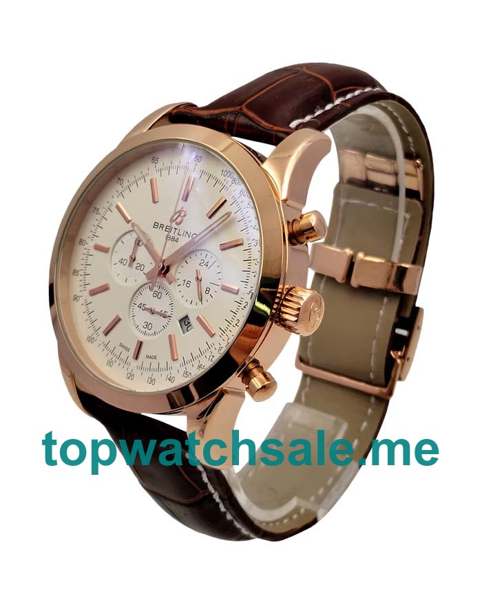 UK 45MM White Dials Breitling Transocean RB015212 Replica Watches