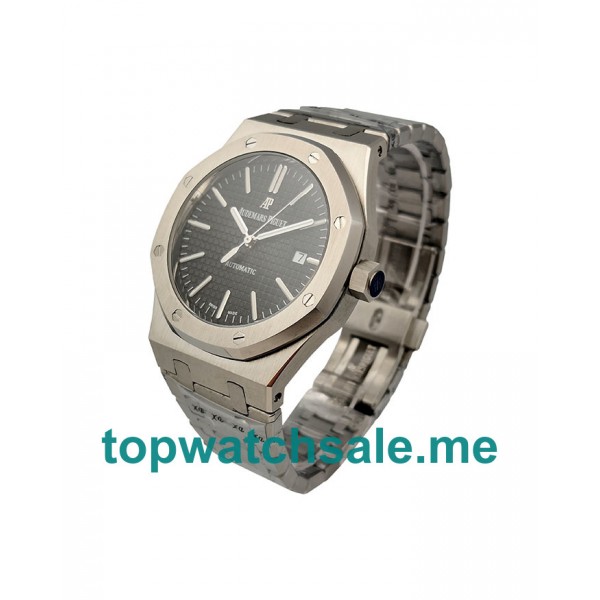 UK 41MM Black Dials Audemars Piguet Royal Oak 15400ST.OO.1220ST.01 Replica Watches