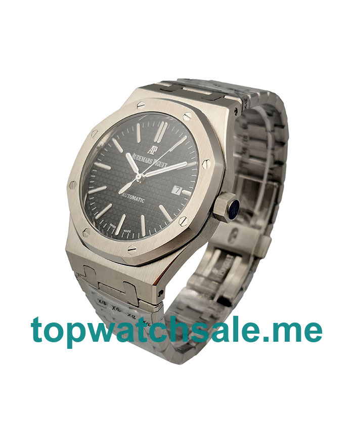 UK 41MM Black Dials Audemars Piguet Royal Oak 15400ST.OO.1220ST.01 Replica Watches