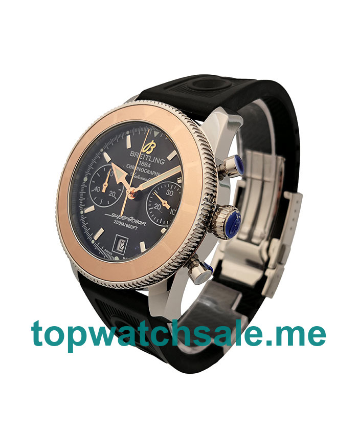 UK Best Quality Breitling Superocean Heritage U23370 Fake Watches With Black Dials Online