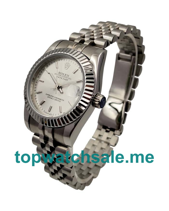 UK 31MM Silver Dials Rolex Datejust 179174 Replica Watches