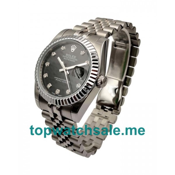 UK 36MM Black Dials Rolex Datejust 116234 Replica Watches