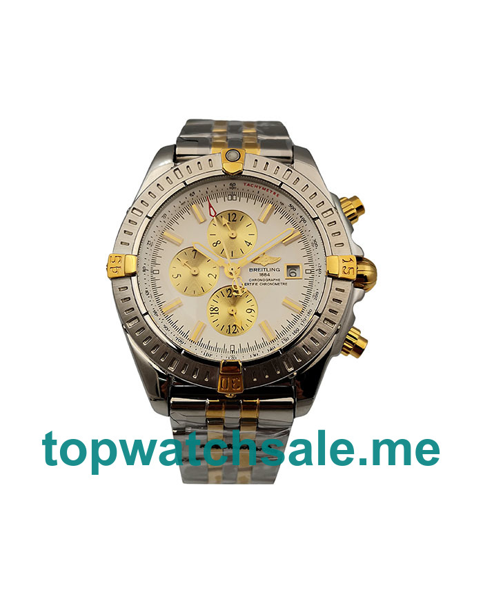 UK 44MM White Dials Breitling Chronomat Evolution B13355 Replica Watches