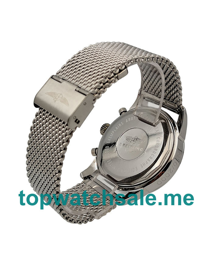UK 45MM White Dials Breitling Transocean Chronograph AB0152 Replica Watches