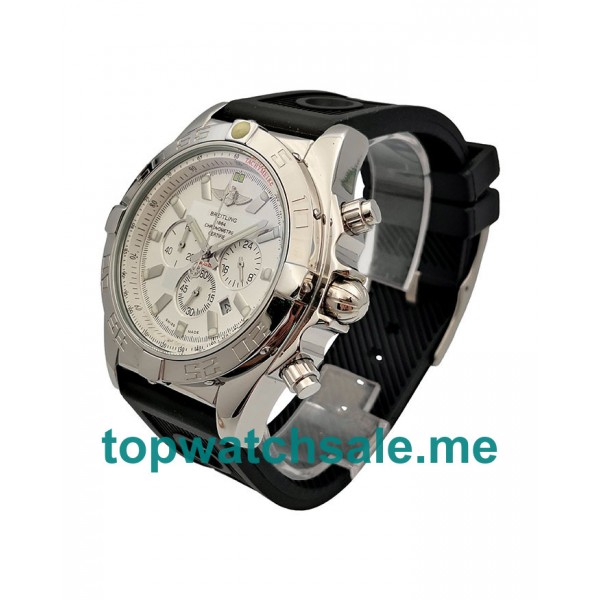 UK 44MM White Dials Breitling Chronomat Evolution AB0110 Replica Watches
