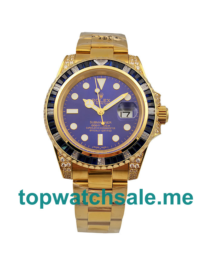 UK 40MM Gold Replica Rolex Submariner 116618 Watches