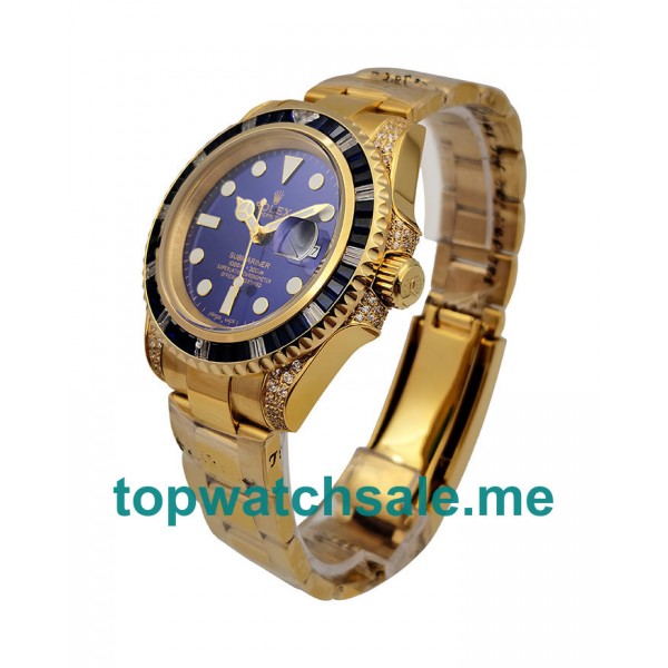 UK 40MM Gold Replica Rolex Submariner 116618 Watches