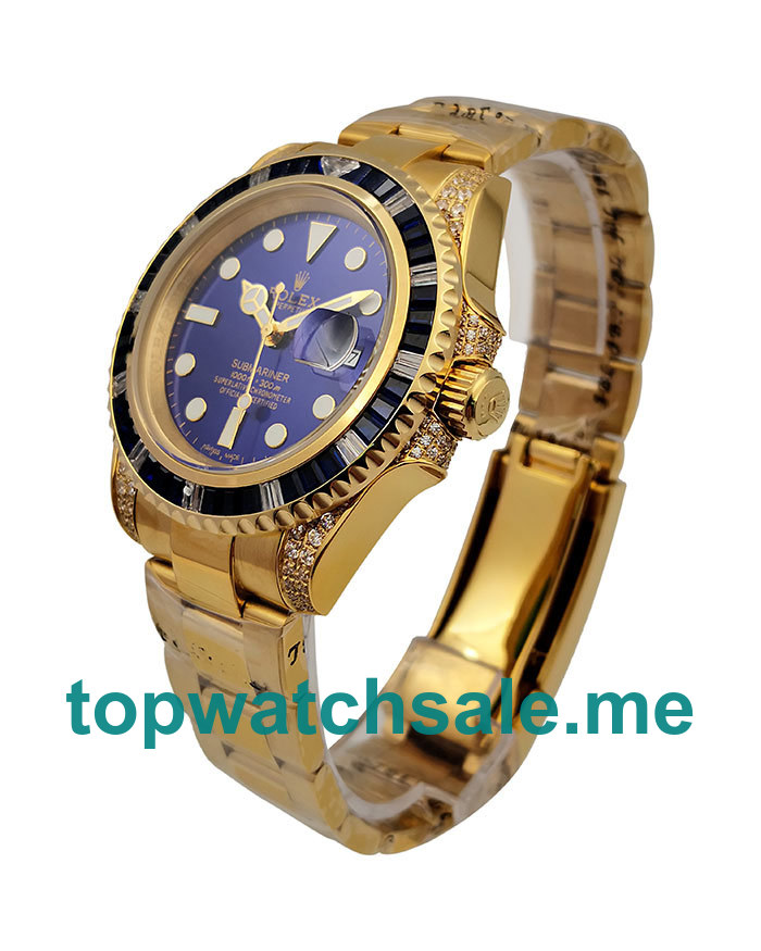 UK 40MM Gold Replica Rolex Submariner 116618 Watches