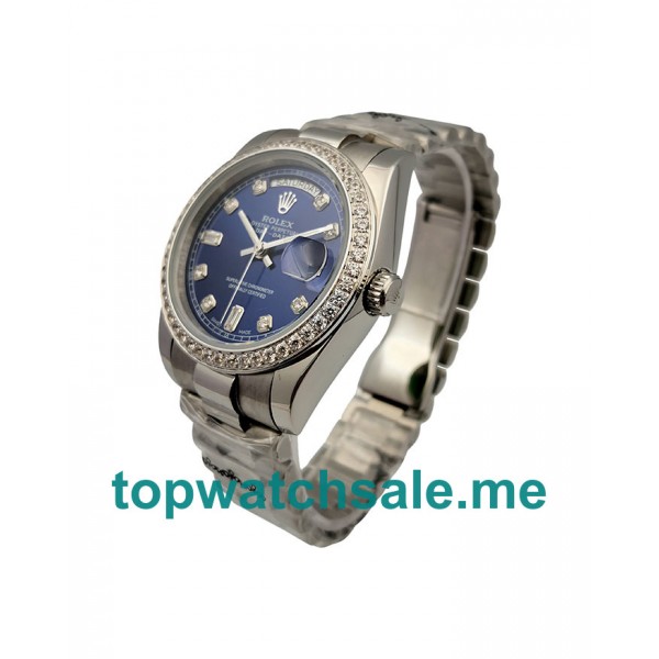 UK 36MM Blue Dials Rolex Day-Date 118346 Replica Watches