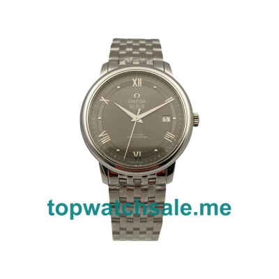 UK AAA Quality Omega De Ville 424.10.40.20.06.001 Replica Watches With Grey Dials For Sale