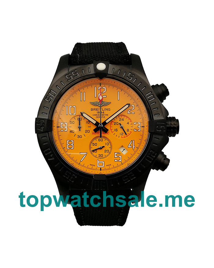 UK 47MM Yellow Dials Breitling Super Avenger XB0180E4 Replica Watches