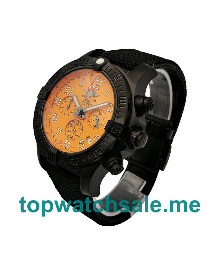 UK 47MM Yellow Dials Breitling Super Avenger XB0180E4 Replica Watches