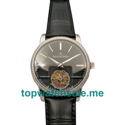 UK 42MM Replica Jaeger-LeCoultre Master Tourbillon 5086420 Black Dials Watches