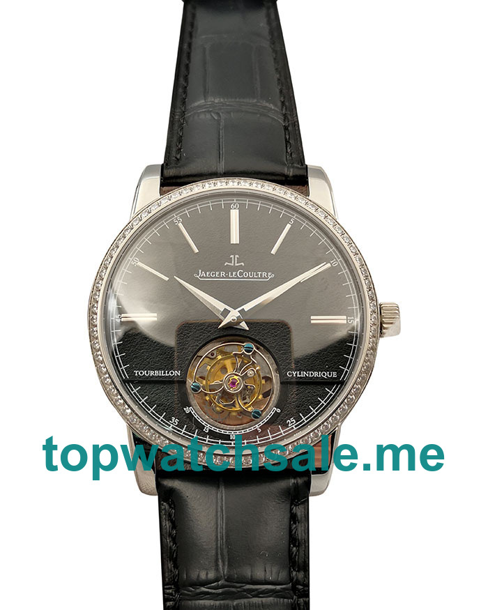 UK 42MM Replica Jaeger-LeCoultre Master Tourbillon 5086420 Black Dials Watches