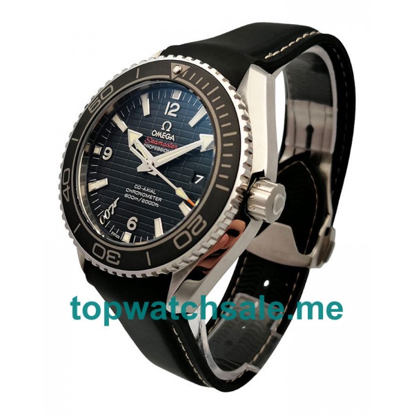 44 MM Cheap Omega Seamaster Planet Ocean 215.33.44.21.01.001 Replica Watches With Black Dials