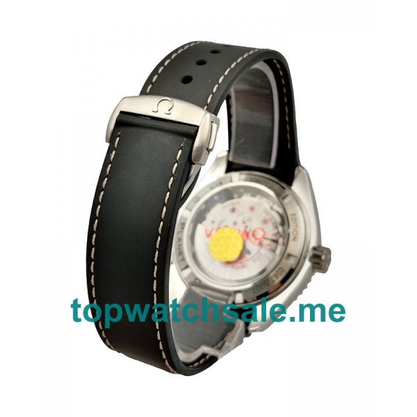 44 MM Cheap Omega Seamaster Planet Ocean 215.33.44.21.01.001 Replica Watches With Black Dials