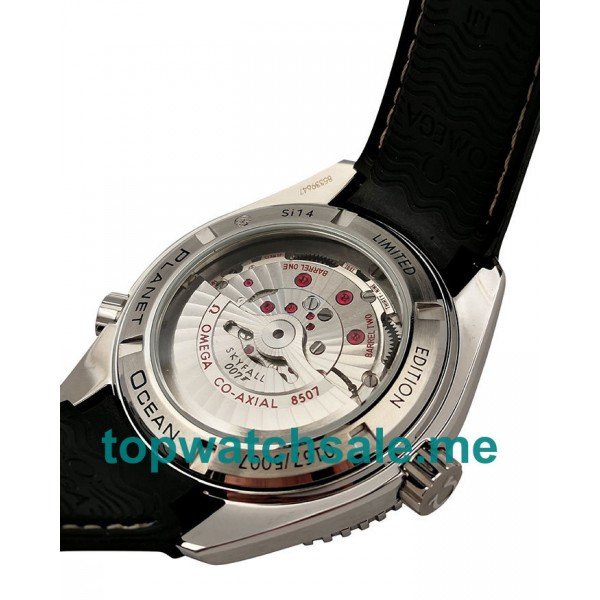 44 MM Cheap Omega Seamaster Planet Ocean 215.33.44.21.01.001 Replica Watches With Black Dials