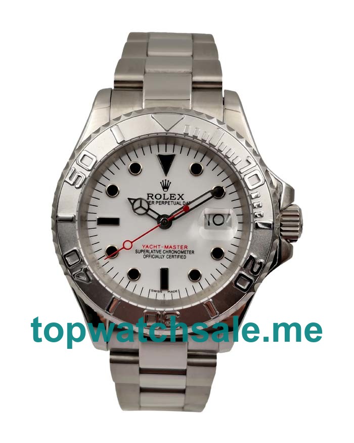 UK Perfect Replica Rolex Yacht-Master 16622 Watches With White Dials For Men