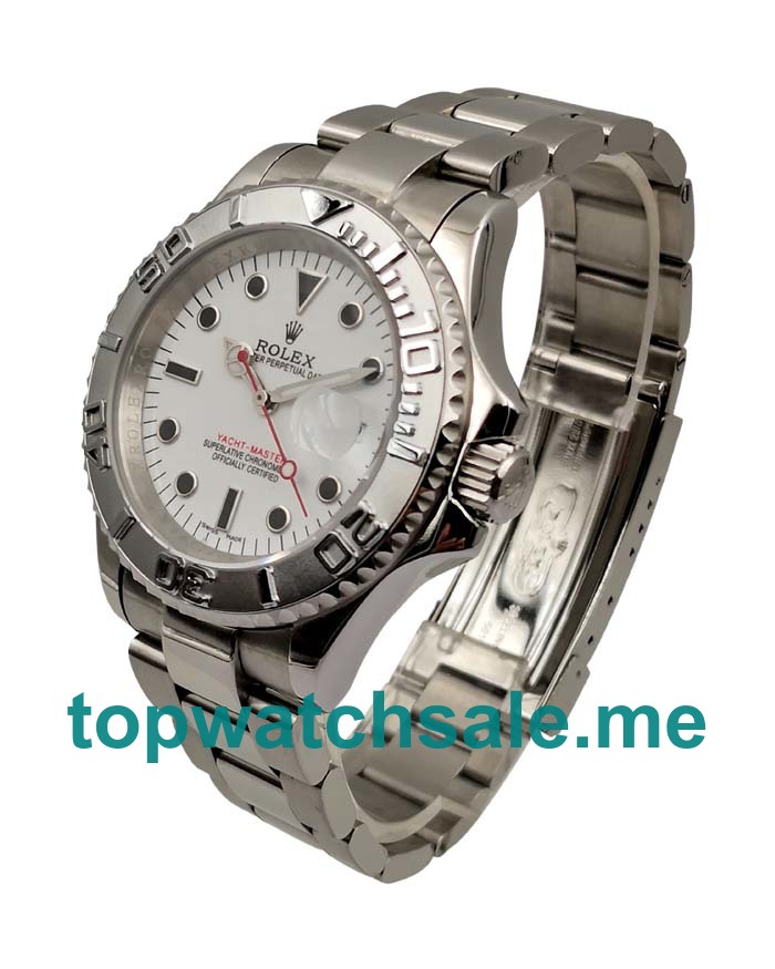 UK Perfect Replica Rolex Yacht-Master 16622 Watches With White Dials For Men