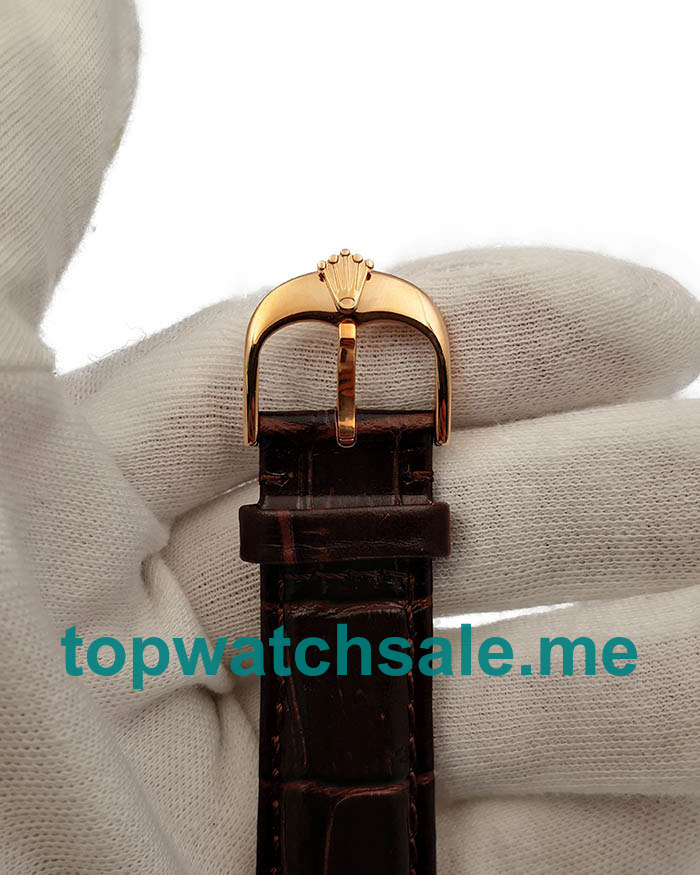 UK Swiss Movement Replica Rolex Cellini Date 50515 VF Rose Gold White Dial Dial Swiss 3165 For Sale