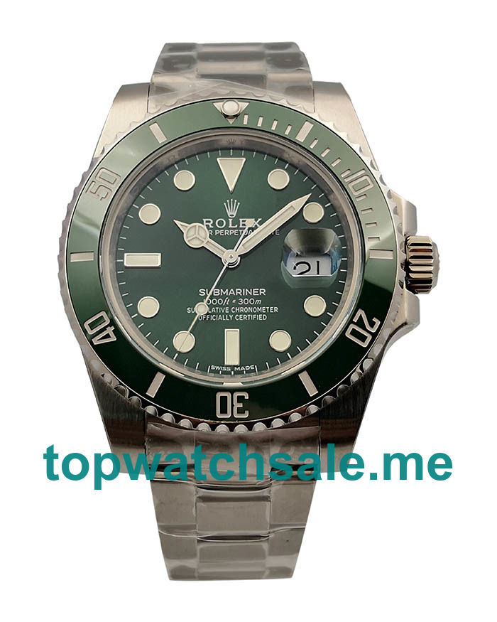 UK Top Quality Replica Rolex Submariner Date 116610LV 2018 N V8S Stainless Steel Green Dial Swiss 3135