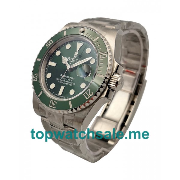 UK Top Quality Replica Rolex Submariner Date 116610LV 2018 N V8S Stainless Steel Green Dial Swiss 3135