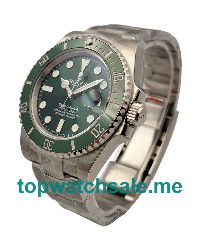 UK Top Quality Replica Rolex Submariner Date 116610LV 2018 N V8S Stainless Steel Green Dial Swiss 3135