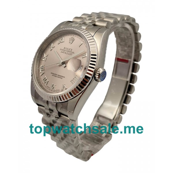 UK Perfect 1:1 Rolex Datejust 116234 Fake Watches With Rhodium Dials For Sale