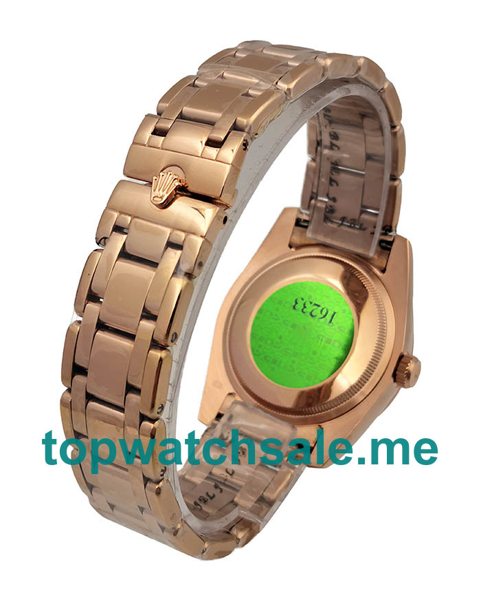 UK Best Quality Rolex Pearlmaster 81285 Replica Watches With Mother-Of-Pearl Dials For Women