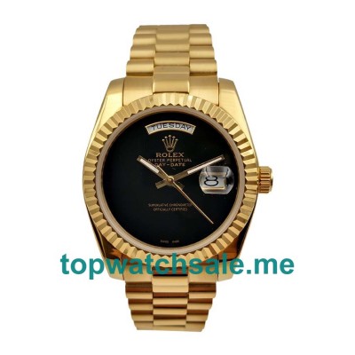 UK 36MM Black Dials Rolex Day-Date 18038 Replica Watches