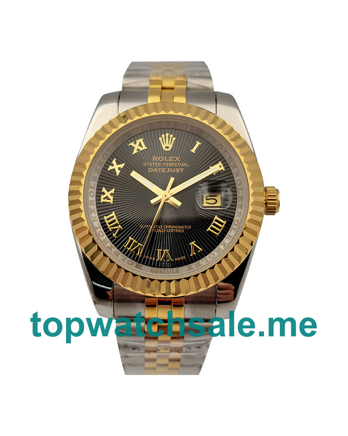 UK 41MM Black Dials Rolex Datejust 116333 Replica Watches