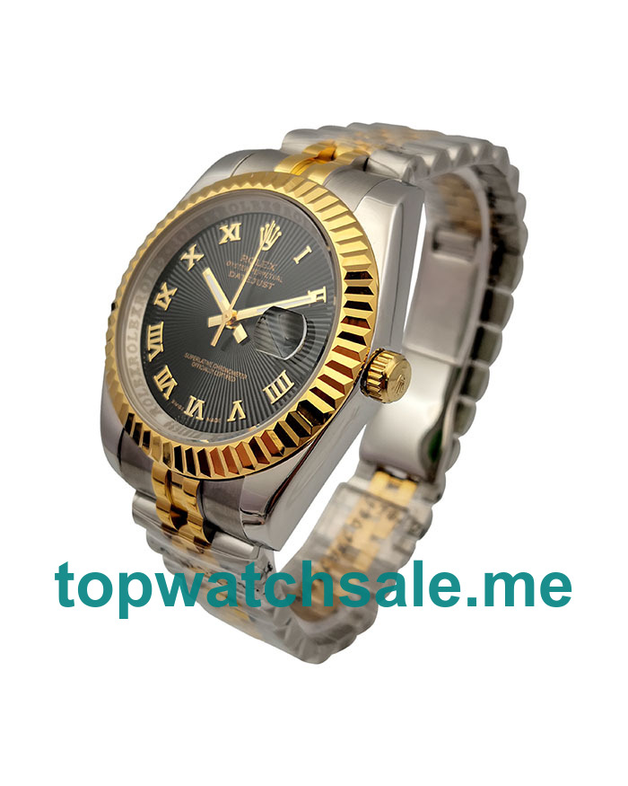 UK 41MM Black Dials Rolex Datejust 116333 Replica Watches