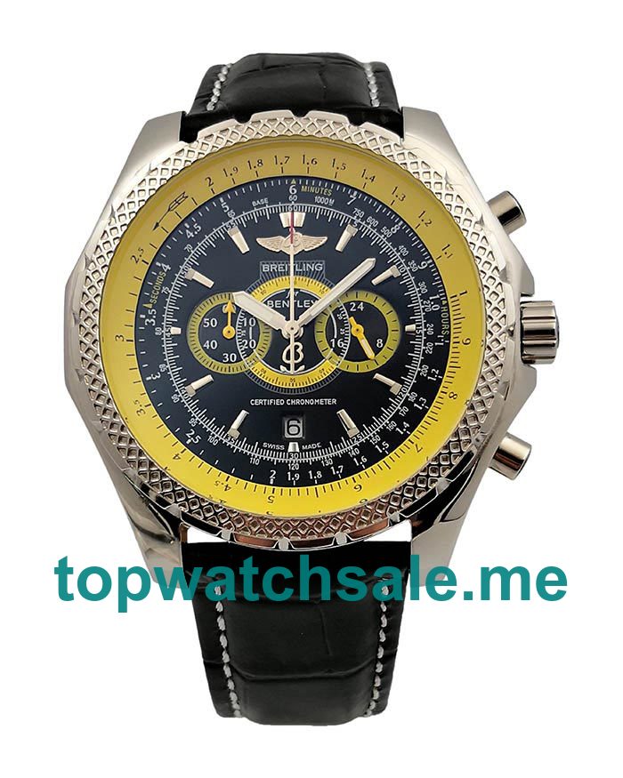 UK 46.5MM Black Dials Breitling Bentley Supersports Light Body E27365 Replica Watches