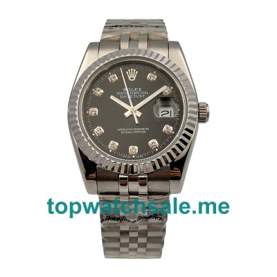 UK 36MM Diamond Hour Markers Replica Rolex Datejust 16234 Watches